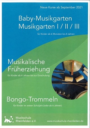 Neue Kurse in der Musikalischen Grundstufe und im Bongo-Trommeln